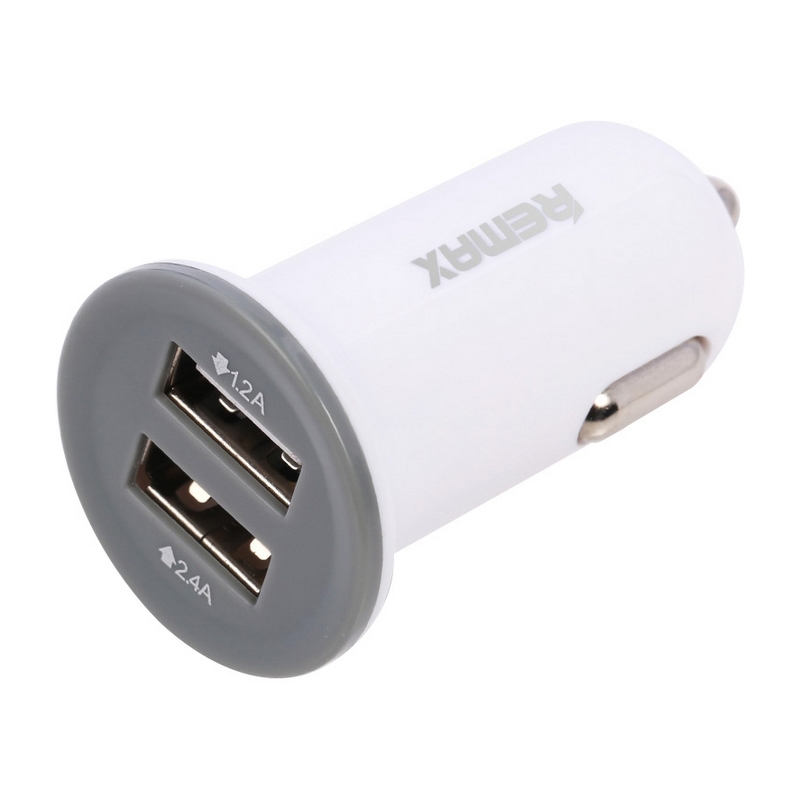 remax睿量21a1a一拖二双usb车充车载充电器
