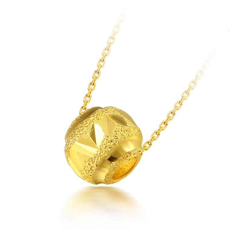 ctf 周大福黄金足金吊坠路路通转运珠 f155445