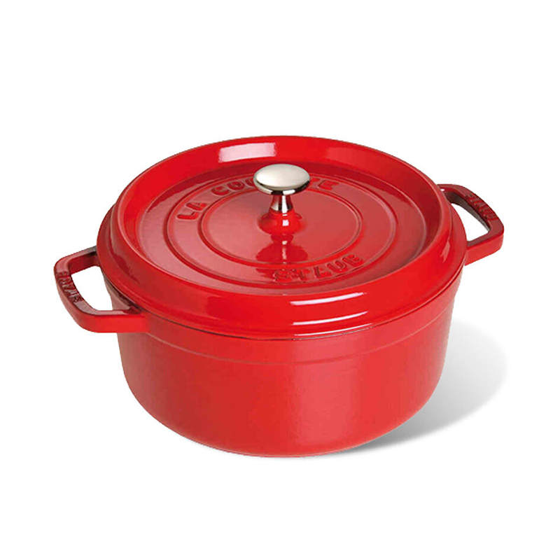 zwilling双立人staub珐琅铸铁锅汤锅20cm红色40509820电磁炉通用