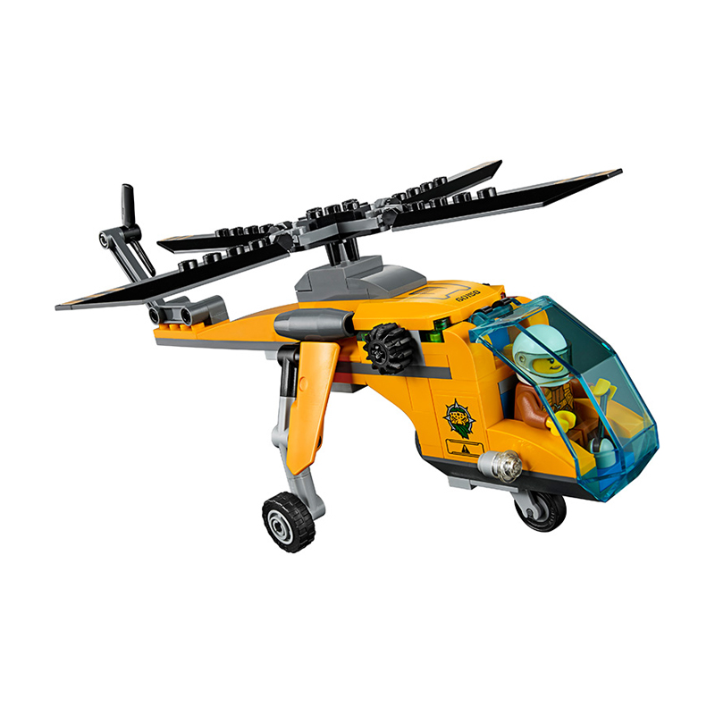 lego乐高city城市系列丛林运输直升机60158