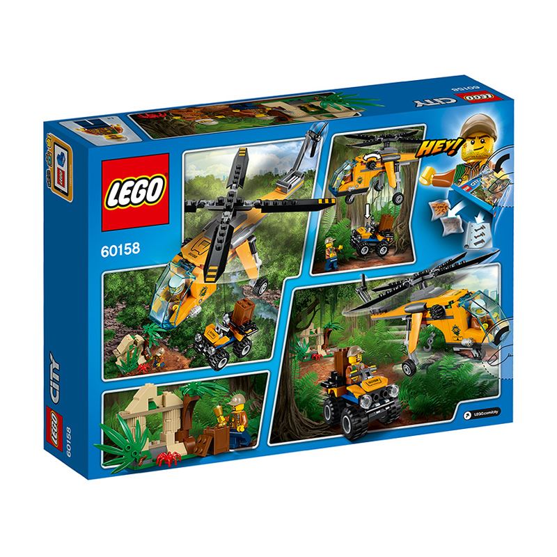 lego乐高city城市系列丛林运输直升机60158