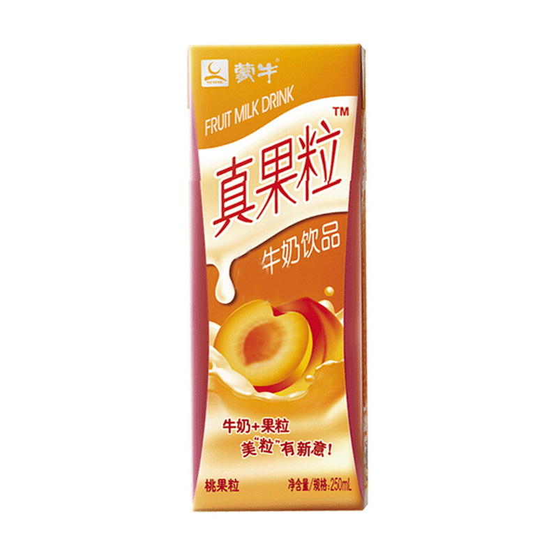 蒙牛 真果粒黄桃果粒 250g*12盒