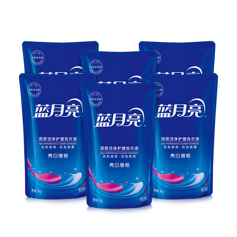 蓝月亮洗衣液1kg6亮白增艳