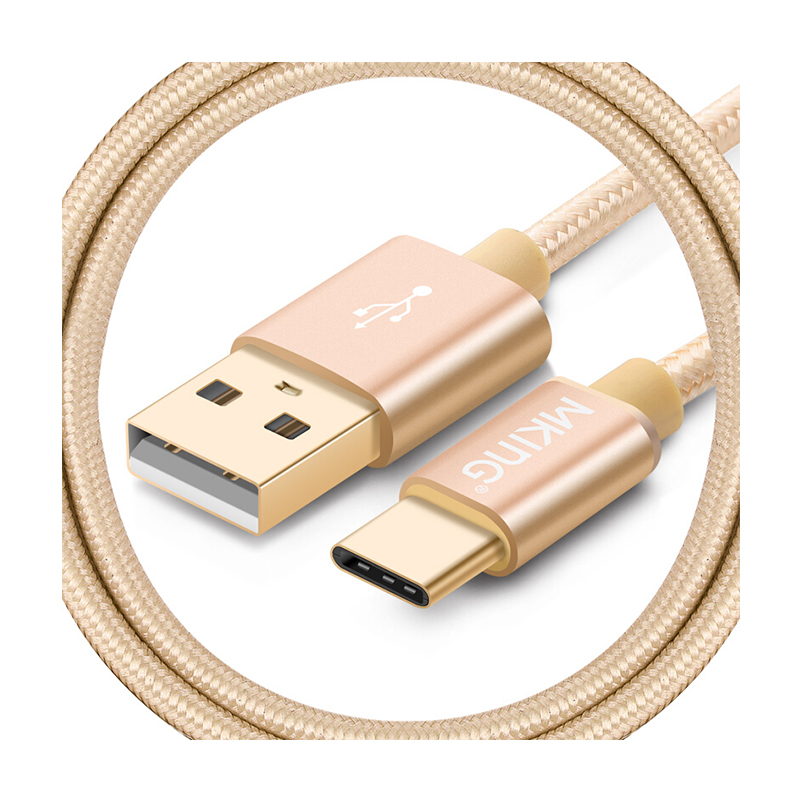 mking 美型 type-c数据线 支持华为p9/mate9麦芒5/小米5 1米