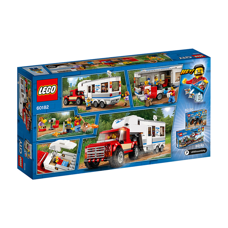 lego乐高city城市系列亲子野营房车60182
