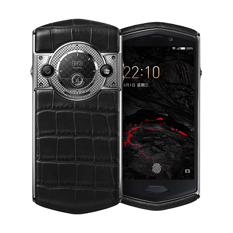 8848m4私人订制春夏色系鳄鱼皮钛金手机双卡双待4g全网通