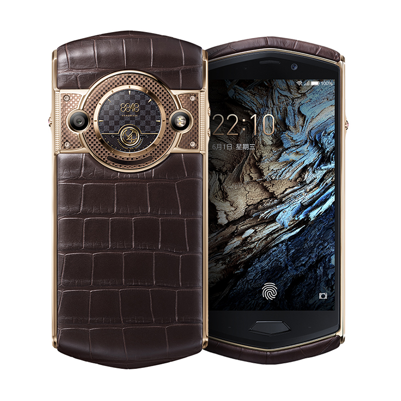 8848m4私人订制春夏色系鳄鱼皮钛金手机双卡双待4g全网通