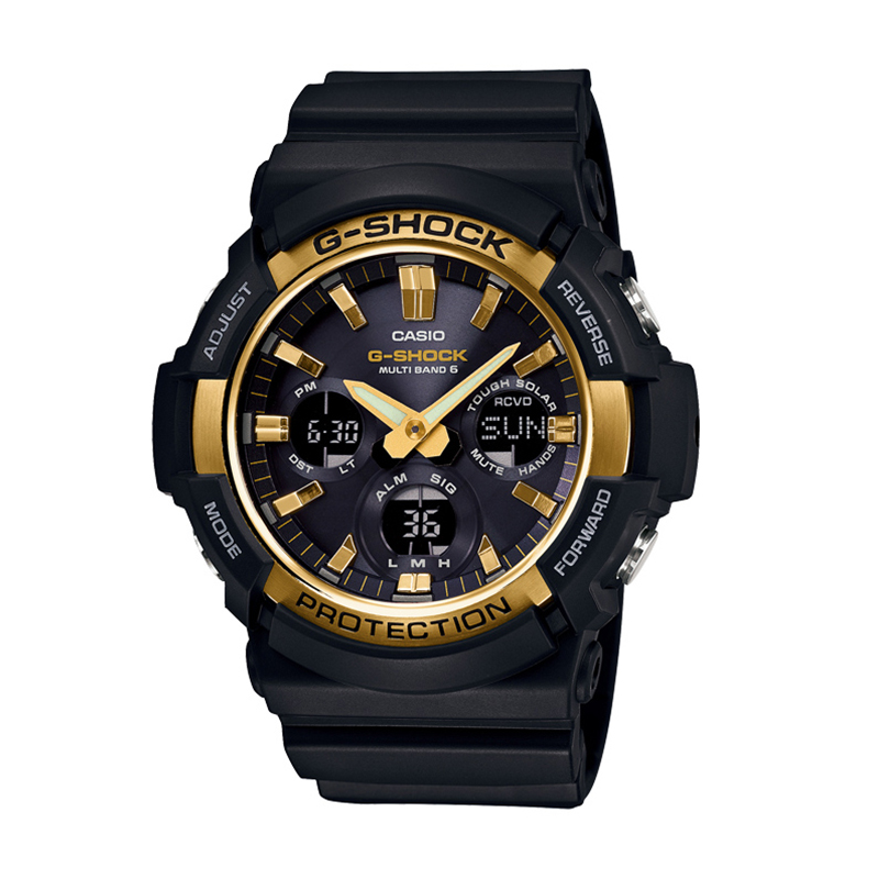 casio卡西欧运动电波太阳能手表防水石英男表gaw100g1apr赠爱奇艺耳机