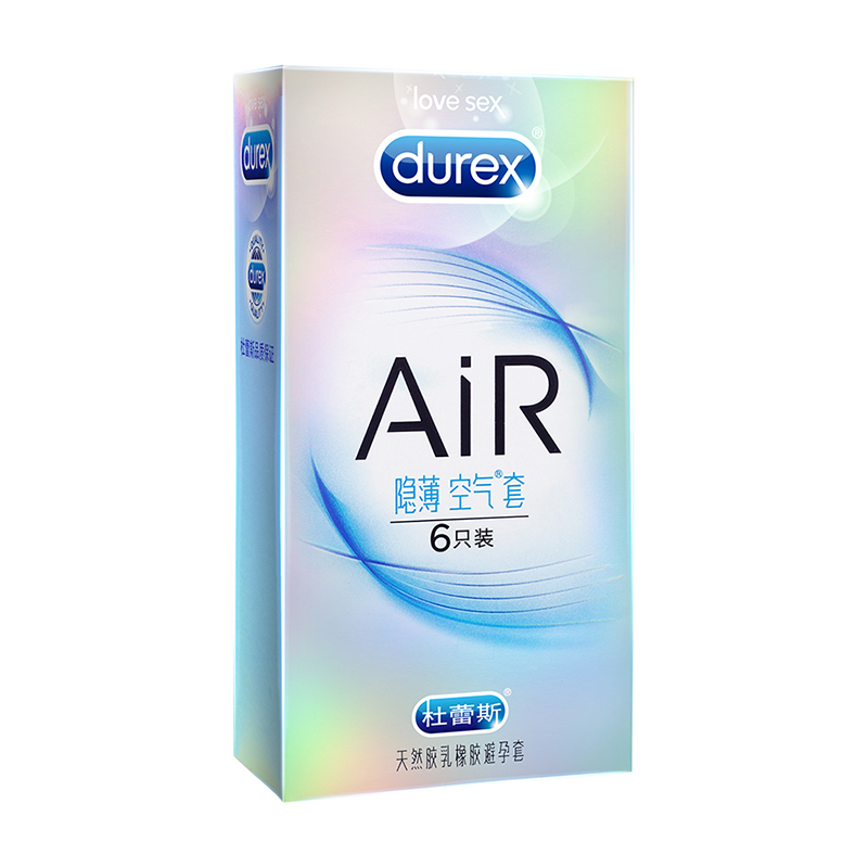 durex杜蕾斯air隐薄空气套6只装
