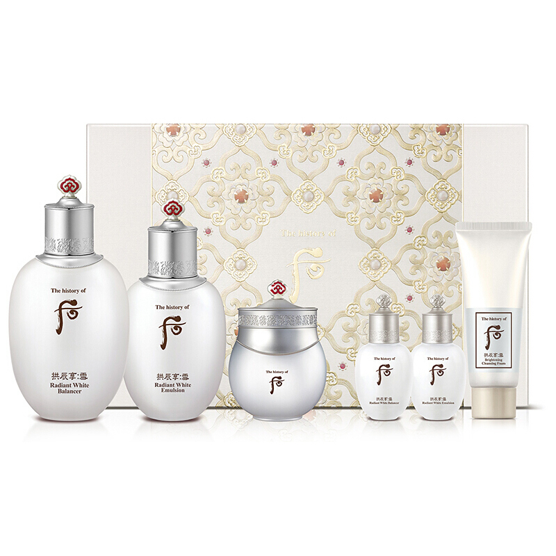 whoo后拱辰享雪玉凝净白6件套
