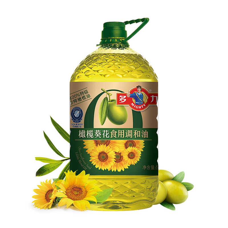 多力橄榄葵花调和油5l