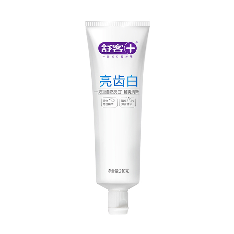 舒客 亮齿白牙膏 清爽薄荷 210克_东航商城_东方航空积分兑换_中国